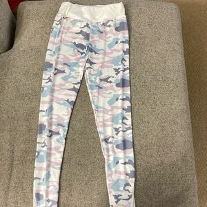White Camouflage Workout Leggings